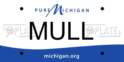 MULL Michigan License Plate
