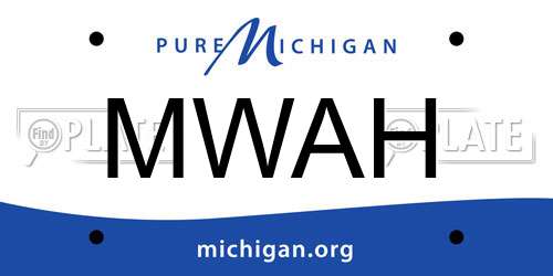 MWAH Michigan License Plate