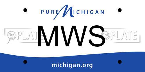 MWS Michigan License Plate