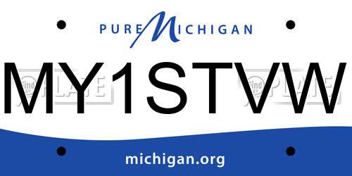 MY1STVW Michigan License Plate