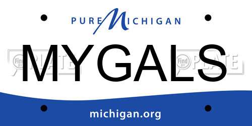 MYGALS Michigan License Plate
