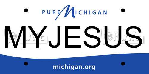 MYJESUS Michigan License Plate