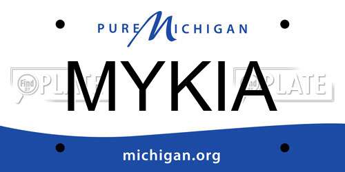 MYKIA Michigan License Plate