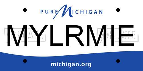 MYLRMIE Michigan License Plate