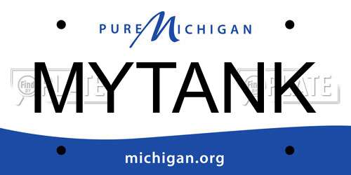 MYTANK Michigan License Plate