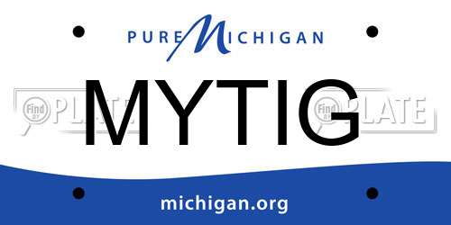 MYTIG Michigan License Plate