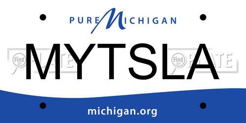 MYTSLA Michigan License Plate