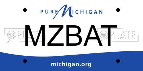 MZBAT Michigan License Plate