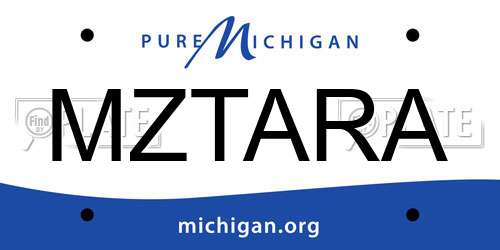 MZTARA Michigan License Plate