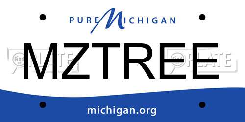 MZTREE Michigan License Plate