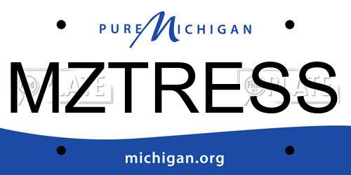 MZTRESS Michigan License Plate
