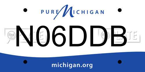 N06DDB Michigan License Plate