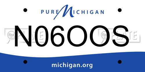 N06OOS Michigan License Plate
