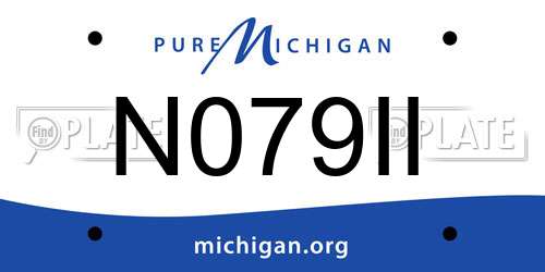 N079II Michigan License Plate