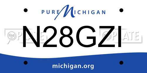 N28GZI Michigan License Plate