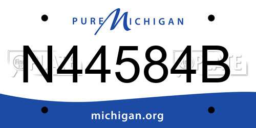 N44584B Michigan License Plate