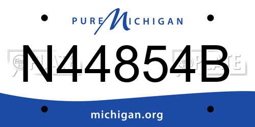 N44854B Michigan License Plate