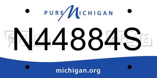 N44884S Michigan License Plate