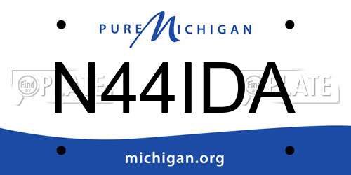 N44IDA Michigan License Plate