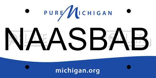 NAASBAB Michigan License Plate