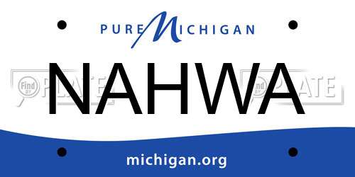 NAHWA Michigan License Plate
