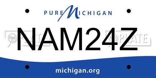 NAM24Z Michigan License Plate