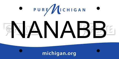 NANABB Michigan License Plate