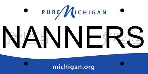 NANNERS Michigan License Plate
