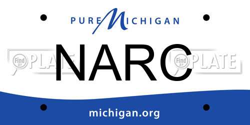 NARC Michigan License Plate