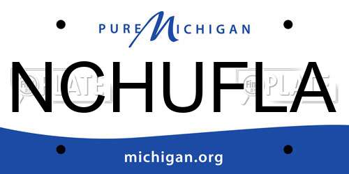 NCHUFLA Michigan License Plate