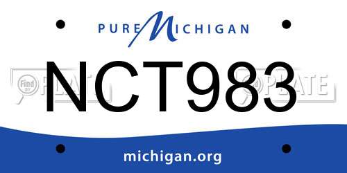 NCT983 Michigan License Plate