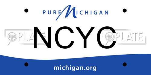 NCYC Michigan License Plate
