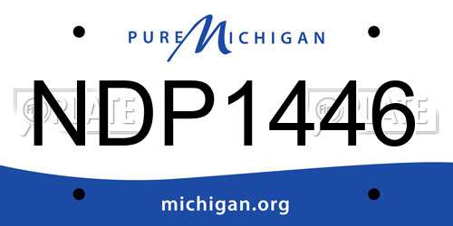 NDP1446 Michigan License Plate