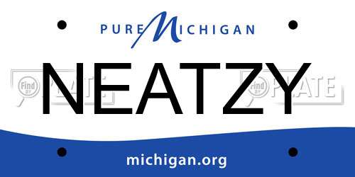 NEATZY Michigan License Plate
