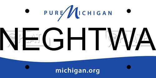 NEGHTWA Michigan License Plate