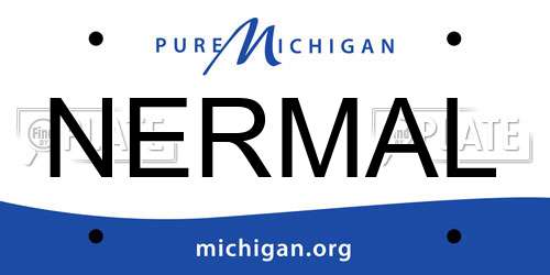 NERMAL Michigan License Plate