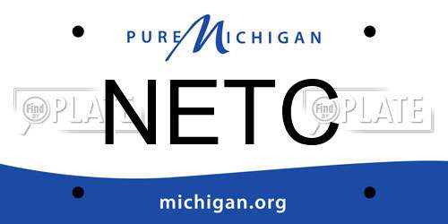 NETC Michigan License Plate