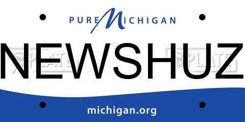 NEWSHUZ Michigan License Plate