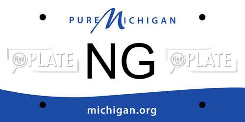 NG Michigan License Plate