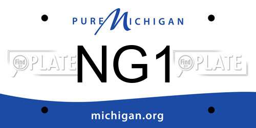 NG1 Michigan License Plate