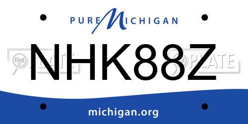 NHK88Z Michigan License Plate
