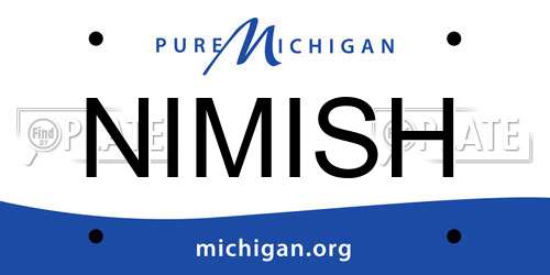 NIMISH Michigan License Plate