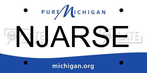 NJARSE Michigan License Plate