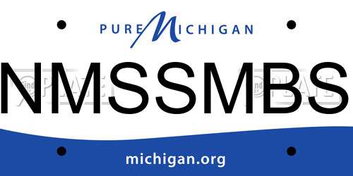 NMSSMBS Michigan License Plate