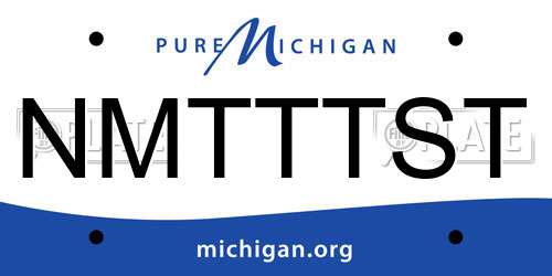 NMTTTST Michigan License Plate