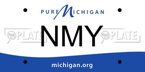 NMY Michigan License Plate