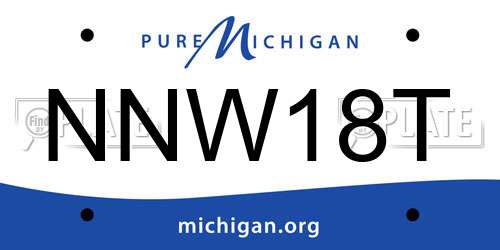 NNW18T Michigan License Plate
