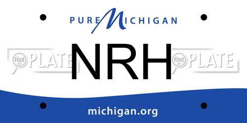 NRH Michigan License Plate