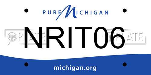 NRIT06 Michigan License Plate
