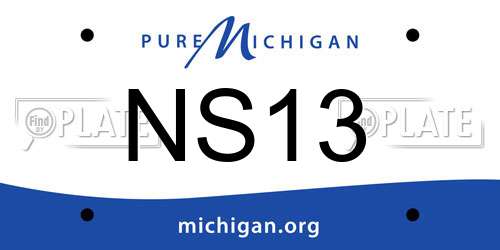 NS13 Michigan License Plate